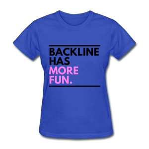 Backline Women's Tee - royal blue