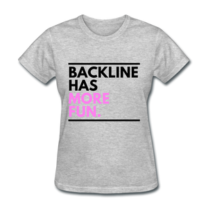 Backline Women's Tee - heather gray