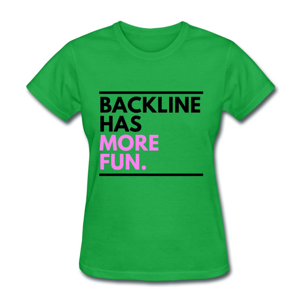 Backline Women's Tee - bright green