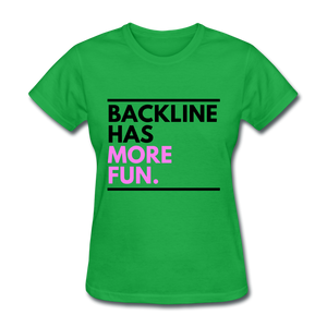 Backline Women's Tee - bright green