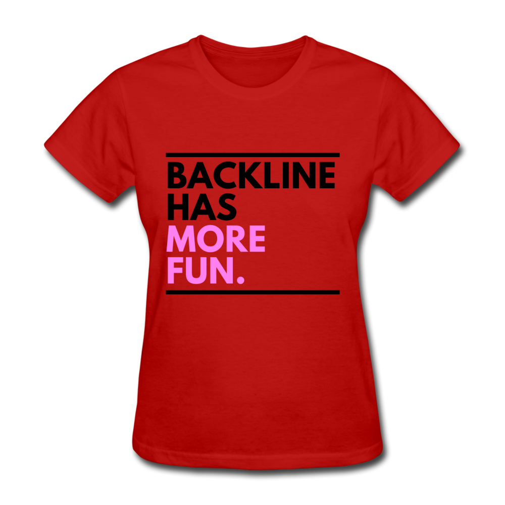 Backline Women's Tee - red
