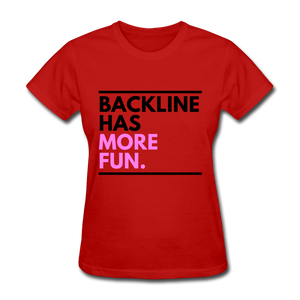 Backline Women's Tee - red