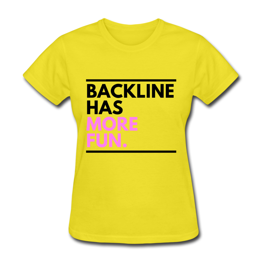 Backline Women's Tee - yellow
