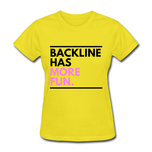Backline Women's Tee - yellow