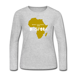 One Diaspora Women's Long Sleeve Jersey T-Shirt - gray