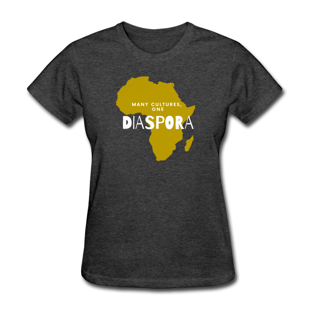 One Diaspora Women's Tee - heather black