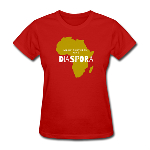 One Diaspora Women's Tee - red