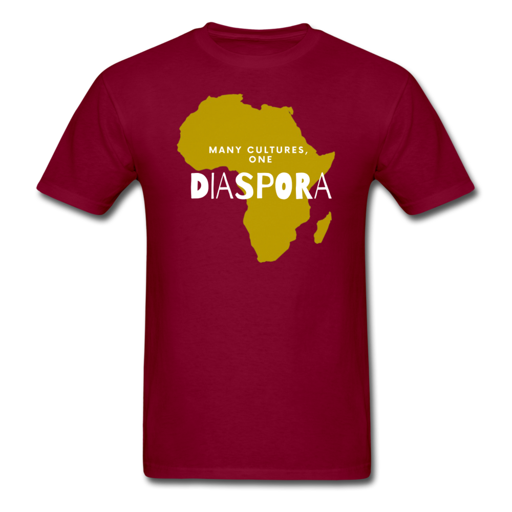 One Diaspora Unisex Tee - burgundy