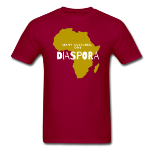 One Diaspora Unisex Tee - dark red