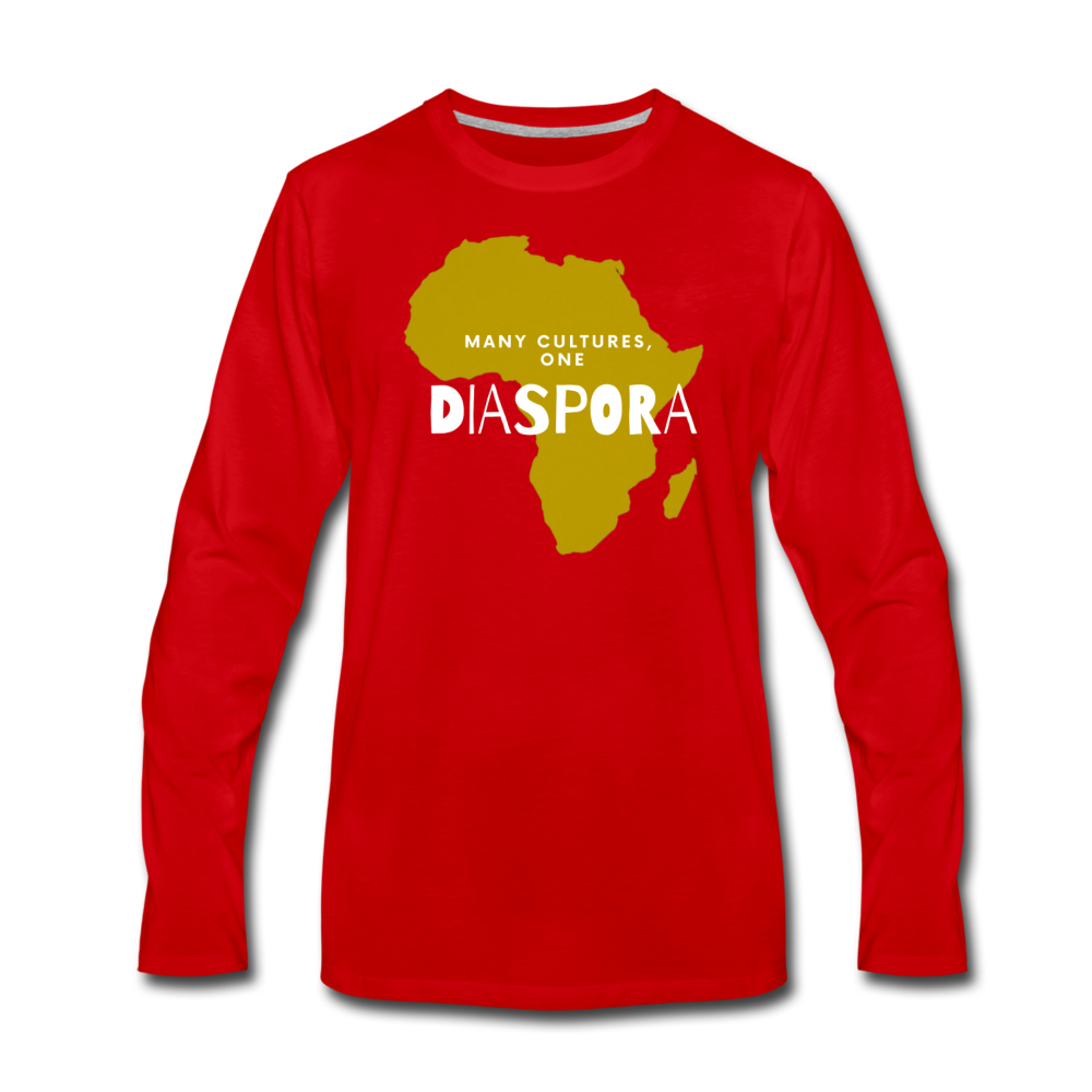 One Diaspora Men's Long Sleeve T-Shirt - red