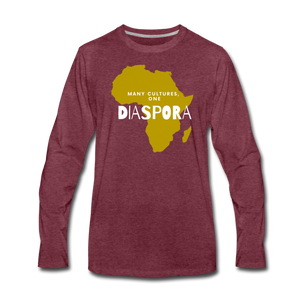 One Diaspora Men's Long Sleeve T-Shirt - heather burgundy