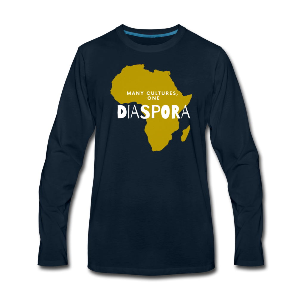 One Diaspora Men's Long Sleeve T-Shirt - deep navy