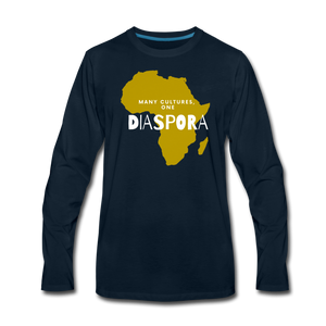 One Diaspora Men's Long Sleeve T-Shirt - deep navy