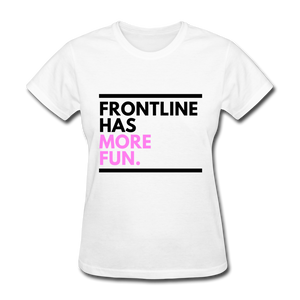Women's Frontline Tee (Black Font) - white