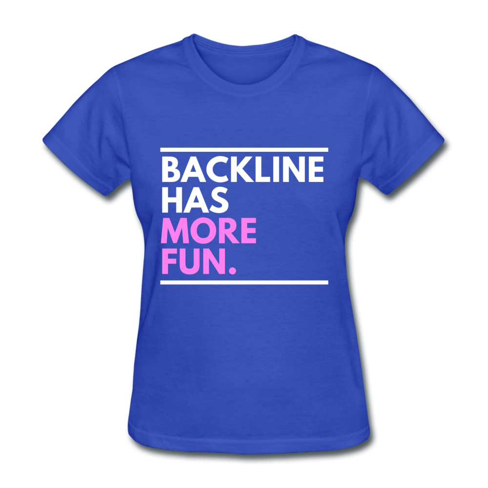 Backline Women's Tee - royal blue