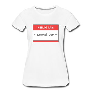 Carnival Chaser Women’s Premium T-Shirt - white
