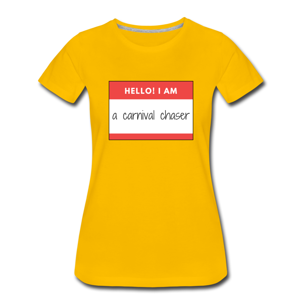 Carnival Chaser Women’s Premium T-Shirt - sun yellow