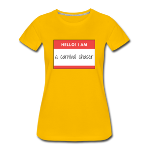 Carnival Chaser Women’s Premium T-Shirt - sun yellow