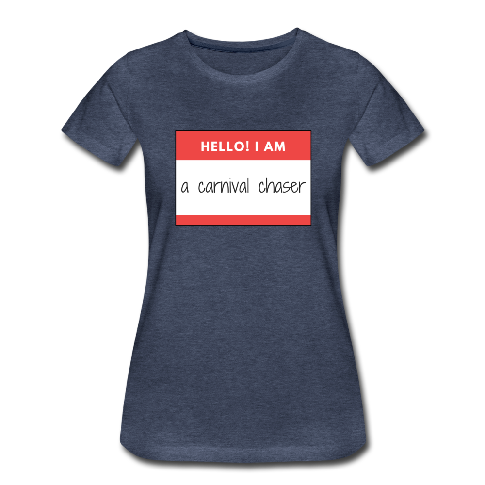 Carnival Chaser Women’s Premium T-Shirt - heather blue