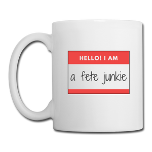 Fete Junkie Mug - white
