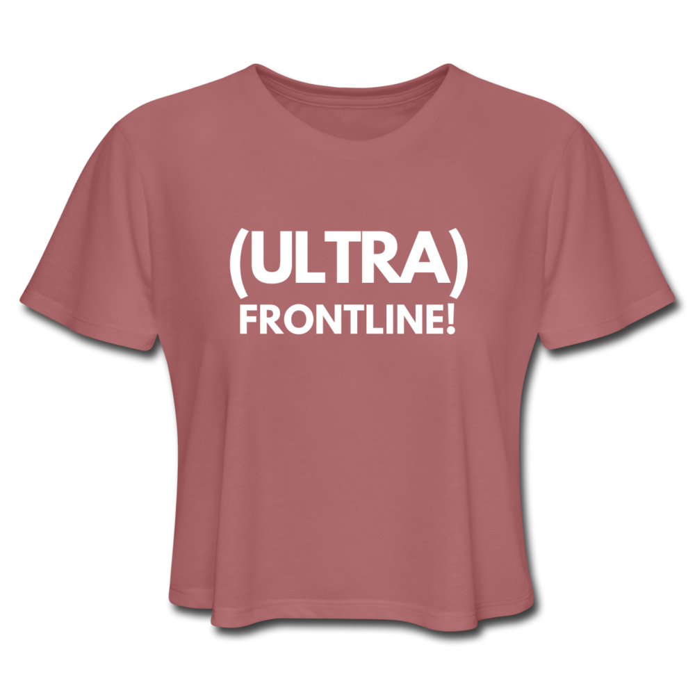 Ultra Frontline Women's Cropped T-Shirt - mauve
