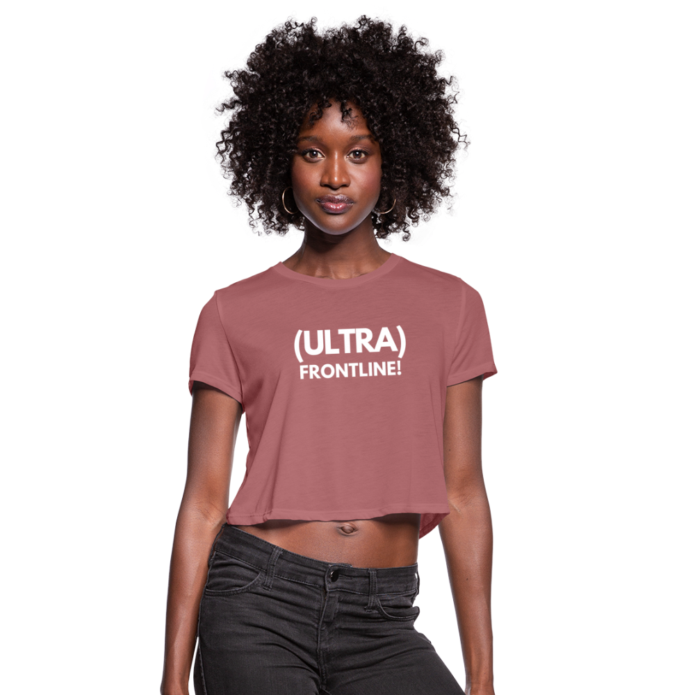 Ultra Frontline Women's Cropped T-Shirt - mauve